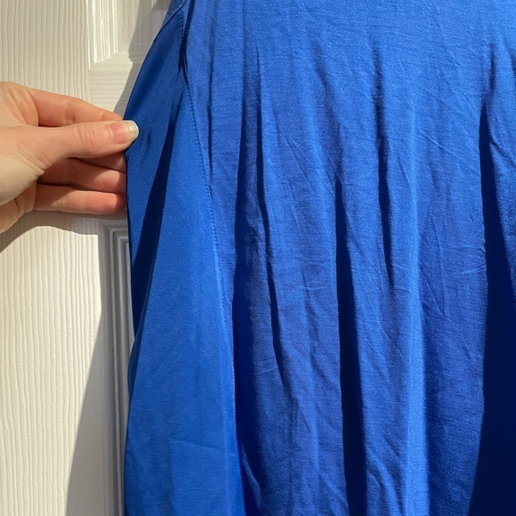 Michael Kors royal blue silk panelled tank top. - Picture 4 of 5